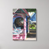 Katoen in een Rij - Martha's wijngaard Canvas Afdruk (Voorkant)