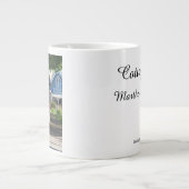 Katoen in een Rij - Martha's wijngaard Grote Koffiekop (Voorkant)