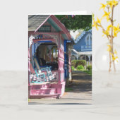 Katoen in een Rij - Martha's wijngaard Kaart (Gele Bloem)