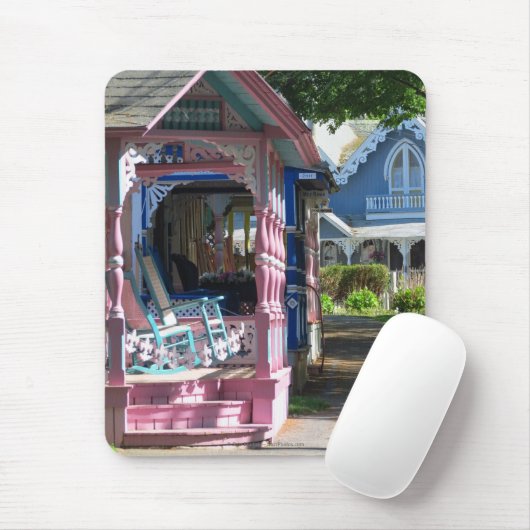 Katoen in een Rij - Martha's wijngaard Muismat (Met muis)