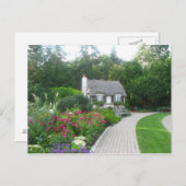 Katoen in het Briefkaart Engelse tuinen (Voorkant / Achterkant)