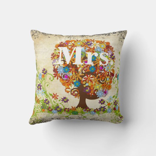 Katoen is het 2e Jubileum Enchanted Forest Kussen (Achterkant)