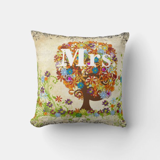 Katoen is het 2e Jubileum Enchanted Forest Kussen (Voorkant)