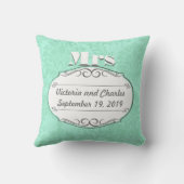 Katoen is het tweede Jubileum van het huwelijk Min Kussen (Achterkant)