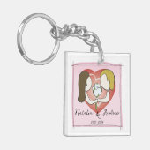 Katoen Jubileum Sleutelhanger (Voorkant Links)