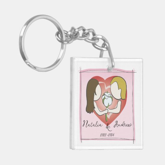 Katoen Jubileum Sleutelhanger (Voorkant Links)