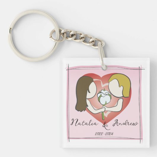 Katoen Jubileum Sleutelhanger (Voorkant)