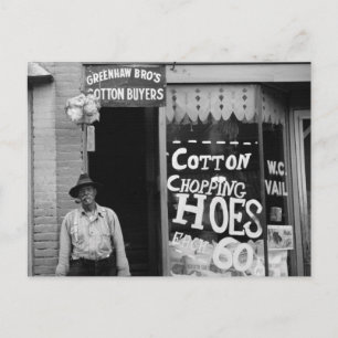 Katoen kaphoes, 1930s briefkaart