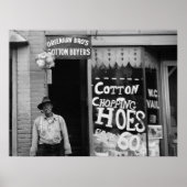 Katoen kaphoes, 1930s poster (Voorkant)