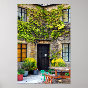 Katoen Katoen Bourton op het water UK Poster