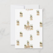 Katoen, katoenkool, Vrijgezellenfeest van tuinen Kaart (Achterkant)