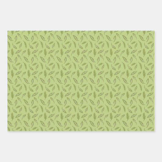 Katoen kerstpapier - Garland Inpakpapier Vel (Voorkant 2)