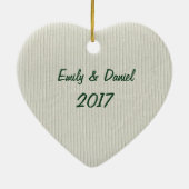 "Katoen" Kijk op het tweede Jubileum Ornament (Achterkant)