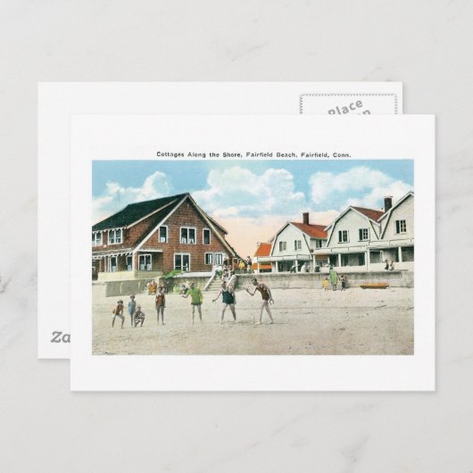 Katoen langs de kust, vliegveld, Conneticut Briefkaart (Voorkant / Achterkant)