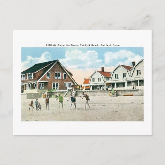 Katoen langs de kust, vliegveld, Conneticut Briefkaart (Voorkant)