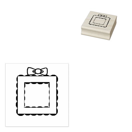 Katoen Lijst Rubberstempel (Gestempeld)