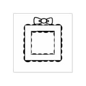 Katoen Lijst Rubberstempel (Afrduk)