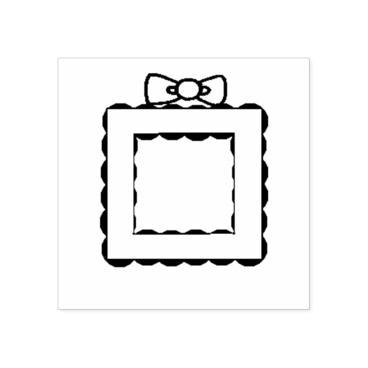 Katoen Lijst Rubberstempel (Afrduk)