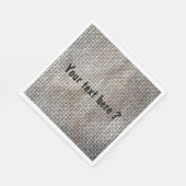 Katoen Linen Natuur Fun Eco Gray Solid Burlap Servet (Hoek)