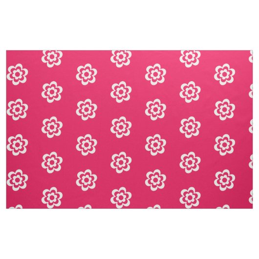 Katoen met rode omlaag met wit filter stof (Fat Quarter)