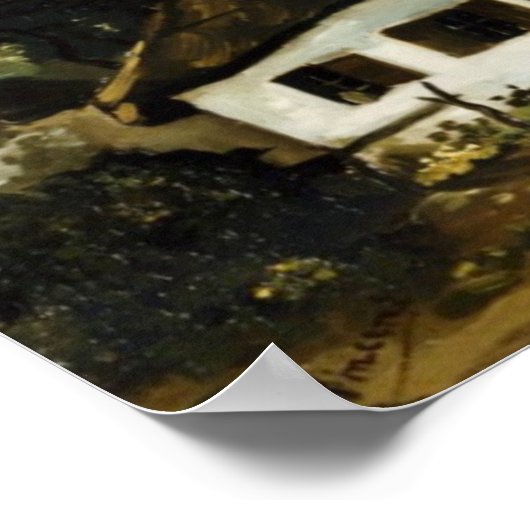 Katoen met Trees Van Gogh Fine Art Poster (Hoek)