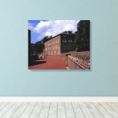 Katoen Mill op New Lanark Briefkaart Poster Foto B Canvas Afdruk (Insitu (Houten vloer))