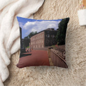 Katoen Mill op New Lanark Briefkaart Poster Foto B Kussen (Deken)