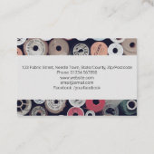 Katoen naaien visitekaartje (Achterkant)