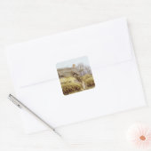 Katoen nabij Freshwater Vierkante Sticker (Envelop)