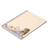 Katoen Notitieboek, meisje leest boek Notitieboek (Linkerzijde)