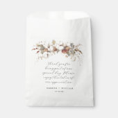 Katoen ontwerp traktatie tas bruiloft dank u bedankzakje (Voorkant)