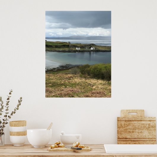 Katoen op het eiland Jura in Schotland Poster (Keuken)