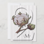 Katoen op Streep 2e huwelijksverjaardag Kaart (Voorkant)