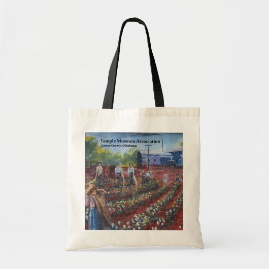 Katoen Pickin Temple, Oklahoma Tote Bag (Voorkant)