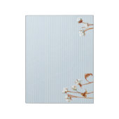 Katoen Planten Botanische Waterverf Wit gebrand Notitieblok (Linkerzijde)