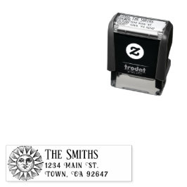 Katoen retour Adres Sun Self-Inking Stamp Zelfinktende Stempel