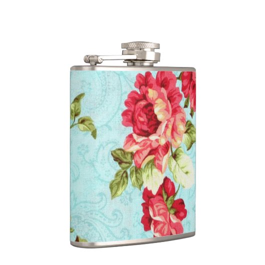 Katoen rode roze kolf Heupfles (Rechts)