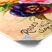 Katoen Roos Tuin Advertisement Poster (Hoek)