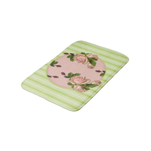 Katoen Rozen Bath Mat (Gekanteld)