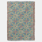 Katoen schroefdraad met rand, vormgeving van medai deken (Voorkant Verticaal)