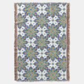 Katoen schroefdraad met rand, vormgeving van medai deken (Voorkant Verticaal)