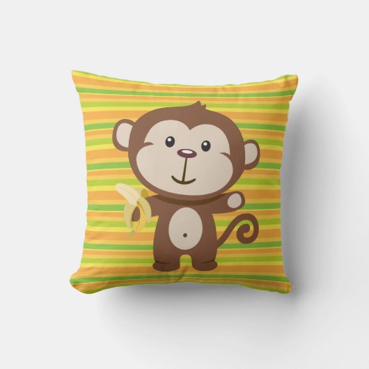 Katoen Sierkussen, apenklasse A Kussen (Voorkant)