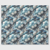 Katoen sneeuwvlok cadeaupapier (Vlak)