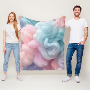 Katoen Snoep Abstract Fleece Deken