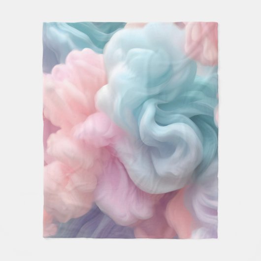 Katoen Snoep Abstract Fleece Deken (Voorkant)