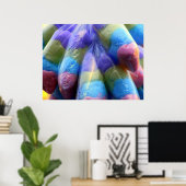 Katoen Snoep afdrukken Poster (Thuiskantoor)