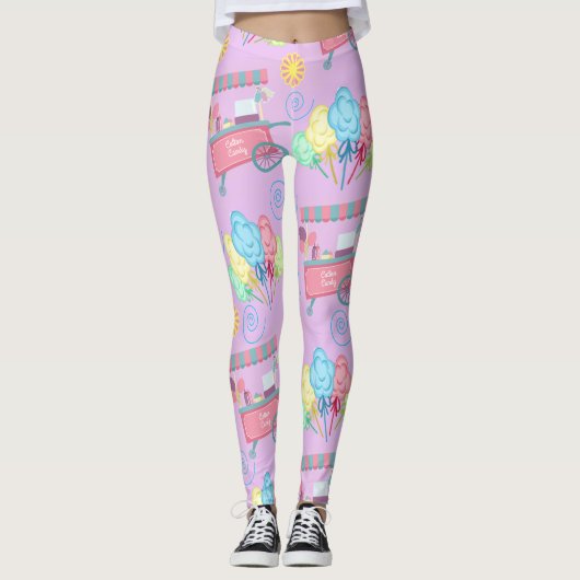 Katoen Snoep Alles-over-druk Leggings (Voorkant)
