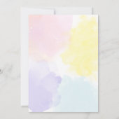 Katoen Snoep Baby shower Kaart (Achterkant)