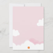 Katoen snoep baby shower kaart (Achterkant)