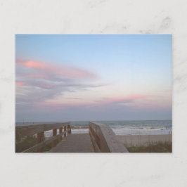 Katoen Snoep bij de strand Briefkaart